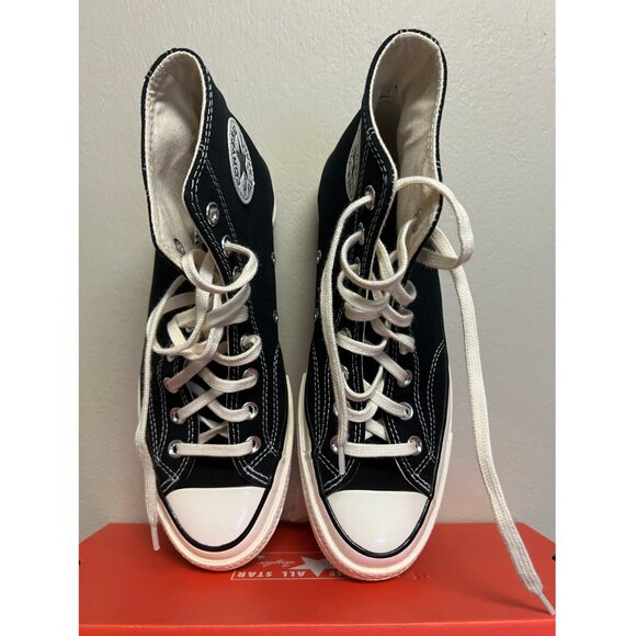 Converse Chuck Taylor All Star 70 Black High Top Sneakers - Size M 7. 5 / W 9.5 - Picture 3 of 3